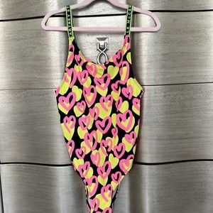Stella McCartney Kids heart-print swimsuit